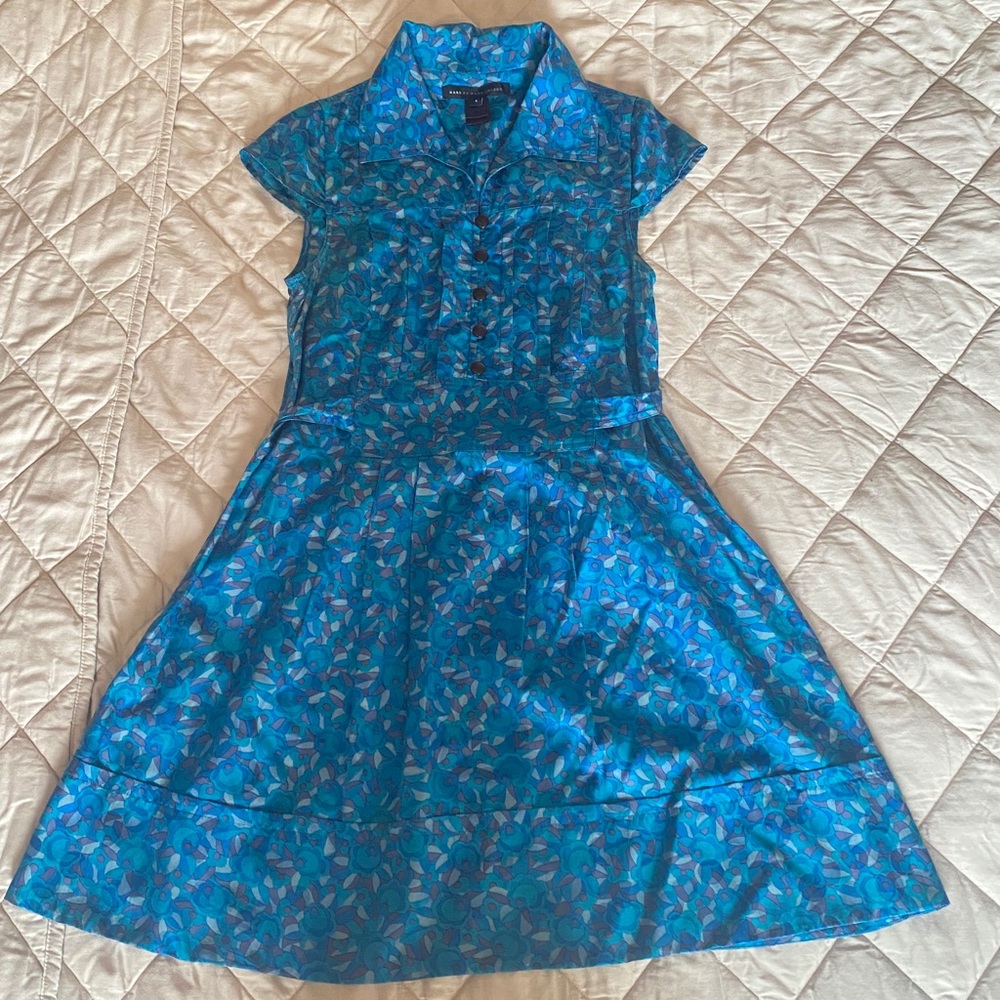 Marc by Marc Jacobs size 8 Silk Cotton blend dress short sleeves short